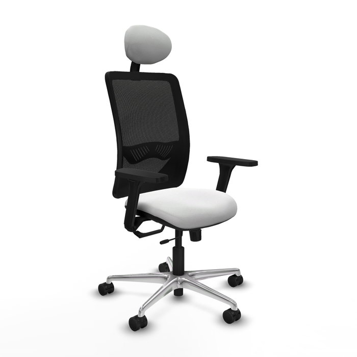 PIQUERAS Y CRESPO Silla de oficina Zulema con mecanismo Sincro/Traslack, Blanco y Negro PIQUERAS Y CRESPO Silla de oficina Zulema con mecanismo Sincro/Traslack, Blanco y Negro