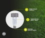 GSC Evolution Estaca de jardín solar LED Tuni 6000-8500K Gris