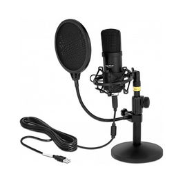 DeLOCK Professionelles USB Kondensator Mikrofon Set für Podcasting und Gaming