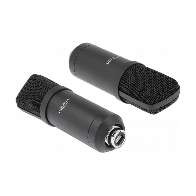 DeLOCK Professionelles USB Kondensator Mikrofon Set für Podcasting und Gaming