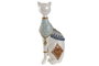 DKD Home Decor Figura de Gato Blanco en Resina