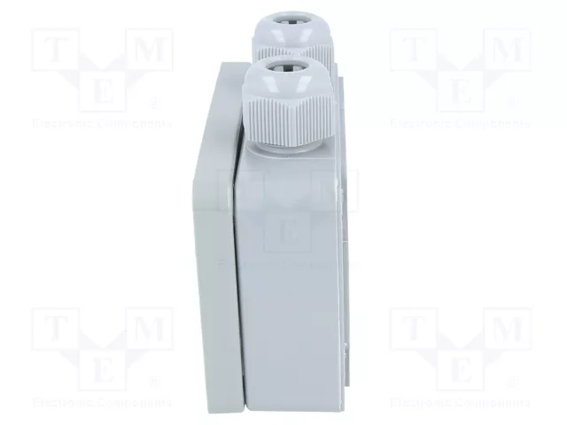 BOPLA Caja de conexiones gris con prensaestopas