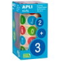 Apli Rollo de Gomets Abecedario Mayúsculas Redondos 20mm Multicolor