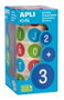 Apli Rollo de Gomets Abecedario Mayúsculas Redondos 20mm Multicolor
