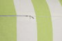 DKD Home Decor Cojín Algodón Reciclado 45x45 Verde con Volantes Rayas (Pack de 2)