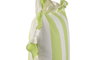 DKD Home Decor Cojín Algodón Reciclado 45x45 Verde con Volantes Rayas (Pack de 2)