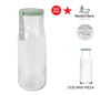 LAV Botella de Agua 1.2 Litros, Tapa Verde, 25 cm de Alto, Colección Fonte (6 Unidades)