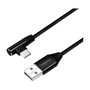 LogiLink Cable USB 2.0 a USB-C de 0,3 m con conector de 90°
