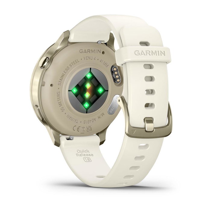 Garmin Venu 4 41 mm Oro con Correa de Silicona Beige