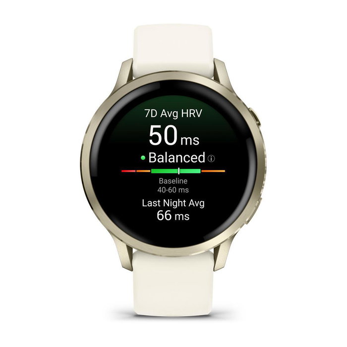 Garmin Venu 4 41 mm Oro con Correa de Silicona Beige