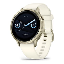 Garmin Venu 4 Reloj Inteligente GPS 41mm con Pantalla AMOLED, Monitoreo de Salud y Fitness, Referencia 010-03013-00, Color Beige