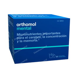 Orthomol Mental 30 Sobres y Cápsulas para Cerebro, Concentración y Memoria