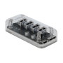 DeLOCK Hub USB 3.0 externo de 4 puertos transparente
