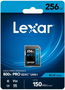 Lexar LSD0800P256G-BNNNG Tarjeta SDXC Profesional 800X 256GB UHS-I U3 V30 hasta 150MB/s Lectura