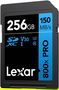 Lexar LSD0800P256G-BNNNG Tarjeta SDXC Profesional 800X 256GB UHS-I U3 V30 hasta 150MB/s Lectura