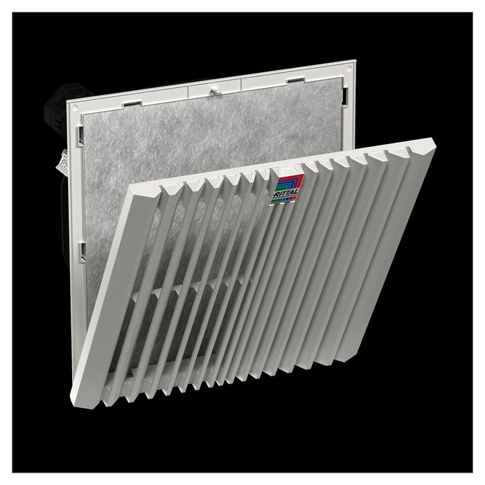 Rittal Blue e+ Ventilador de filtro 867/910 m³/h, 230 V, RAL 7035 Rittal Blue e+ Ventilador de filtro 867/910 m³/h, 230 V, RAL 7035