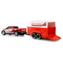 AMEWI Camioneta RC con Remolque Escala 1:64 Rojo/Blanco