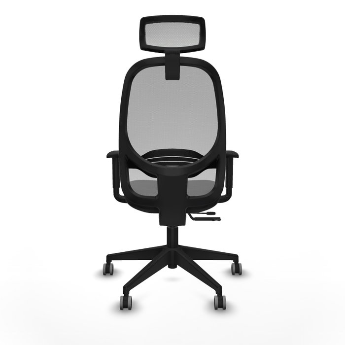 PIQUERAS Y CRESPO Silla de oficina Cilanco con mecanismo Sincro/Traslack, Negro y Gris