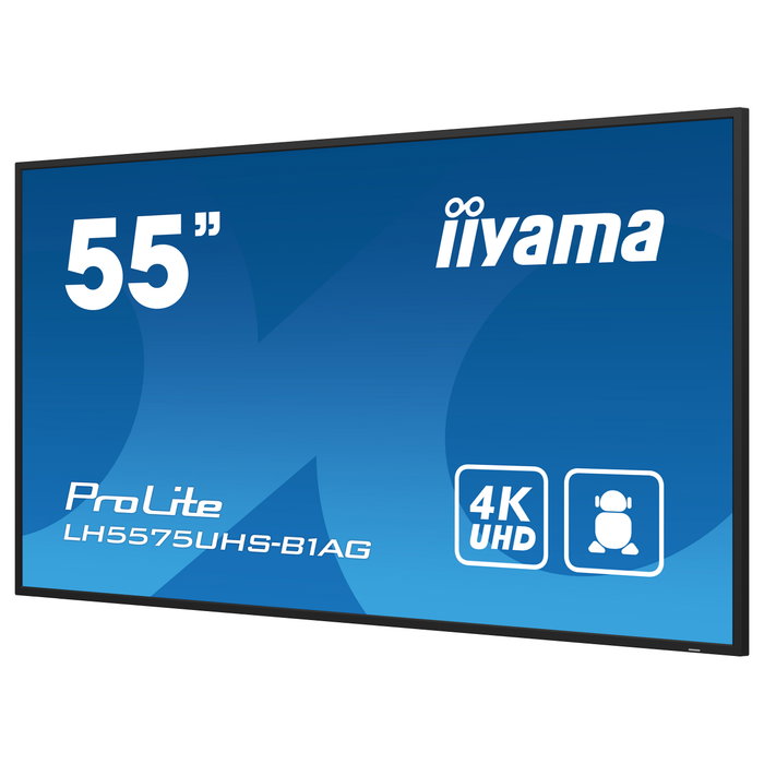 iiyama ProLite LH5575UHS-B1AG Monitor Señalización Digital 54.6" 4K UHD LCD 24/7 Negro