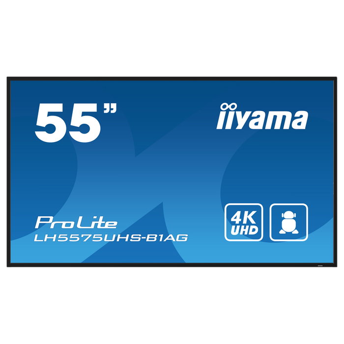 iiyama ProLite LH5575UHS-B1AG Monitor Señalización Digital 54.6" 4K UHD LCD 24/7 Negro