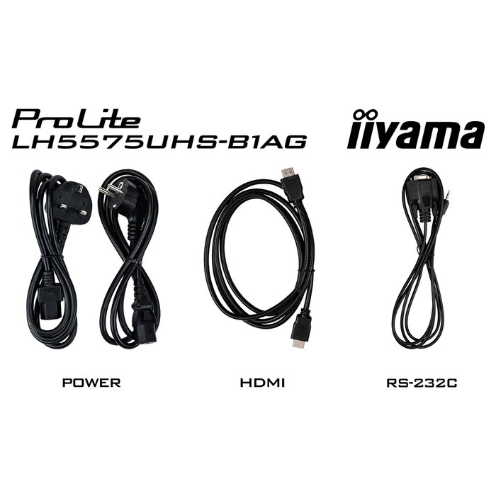 iiyama ProLite LH5575UHS-B1AG Monitor Señalización Digital 54.6" 4K UHD LCD 24/7 Negro