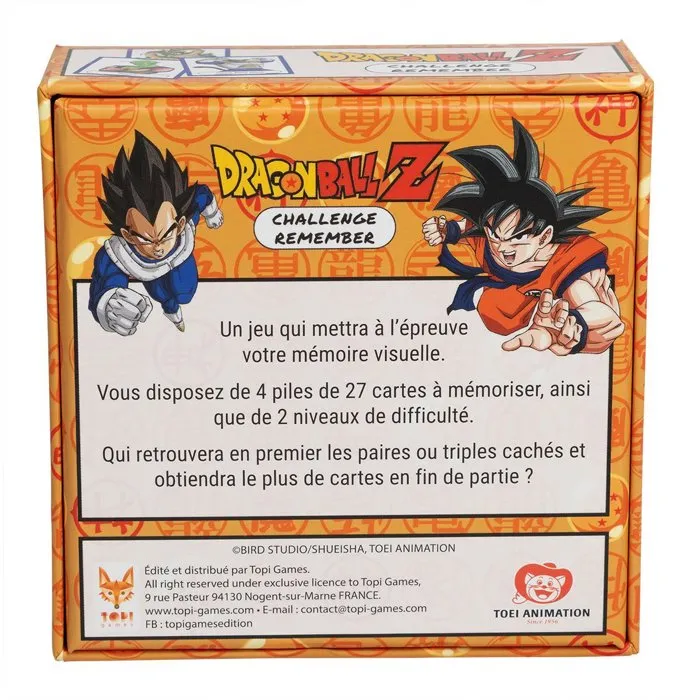Topi Games Dragon Ball Z Remember - Juego de mesa de 2 a 6 jugadores +7 años TOP1690244728291 Topi Games Dragon Ball Z Remember - Juego de mesa de 2 a 6 jugadores +7 años TOP1690244728291