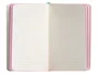 Antartik Cuaderno A6 Tapa Blanda Rayas 100 Hojas 80gr FSC Rosa y Turquesa