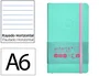 Antartik Cuaderno A6 Tapa Blanda Rayas 100 Hojas 80gr FSC Rosa y Turquesa