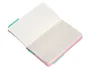 Antartik Cuaderno A6 Tapa Blanda Rayas 100 Hojas 80gr FSC Rosa y Turquesa