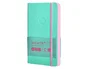 Antartik Cuaderno A6 Tapa Blanda Rayas 100 Hojas 80gr FSC Rosa y Turquesa