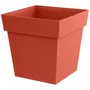 EDA Maceta Cuadrada Toscana 32 cm (22 L) Terracota Naranja para Interior/Exterior - 013643OTBSX6