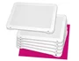 Miniland Set de 6 Placas Blancas para Mosaicos (Peg) de 31x21 cm