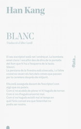 Blanc, Han Kang - EDICIONES RATA