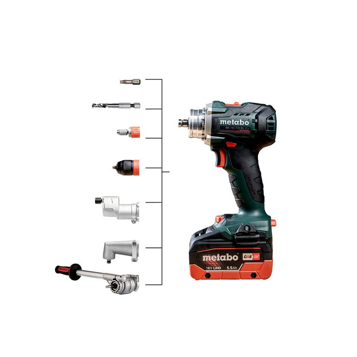 Metabo BS 18 LTX BL QI - Taladro atornillador de batería 18 V con MetaBOX 145 L Metabo BS 18 LTX BL QI - Taladro atornillador de batería 18 V con MetaBOX 145 L