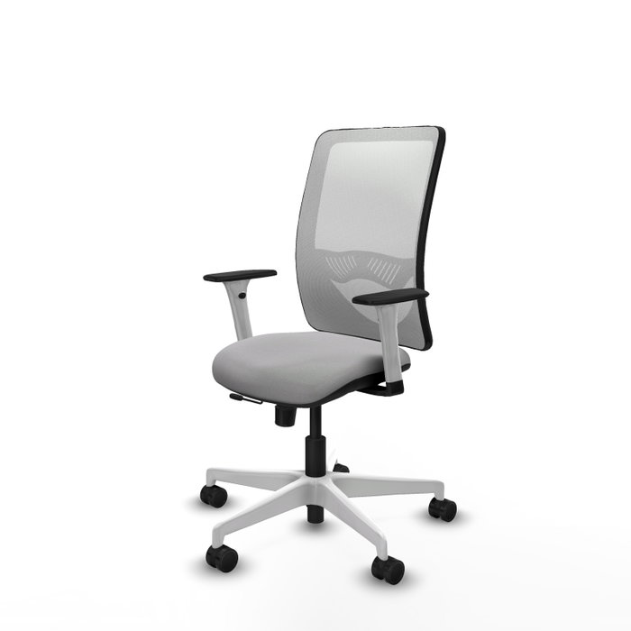 PIQUERAS Y CRESPO Silla de oficina Zulema Gris claro y Blanco PIQUERAS Y CRESPO Silla de oficina Zulema Gris claro y Blanco