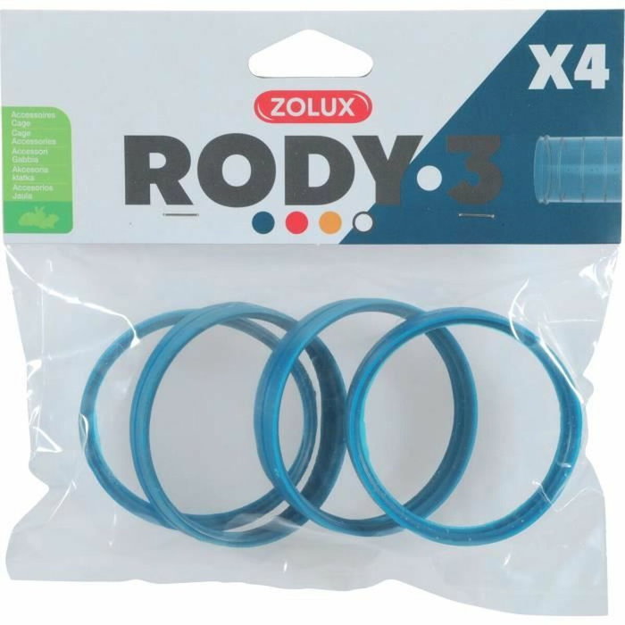 Zolux Conectores para jaulas de roedores Rody3 - Azul - 4 piezas Zolux Conectores para jaulas de roedores Rody3 - Azul - 4 piezas