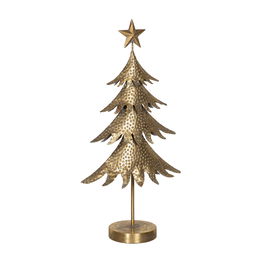 Figura Árbol Oro Metal Decoración 34 X 14 X 67,50 cm