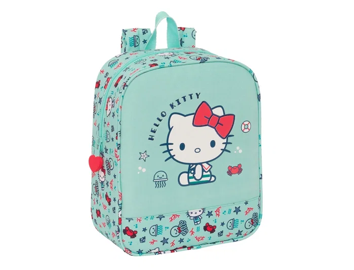 Safta Mochila de Guardería Hello Kitty Sea Lovers Adaptable a Carrito