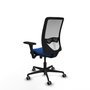 PIQUERAS Y CRESPO Silla de oficina Zulema Azul/Blanco con mecanismo Sincro/Traslack