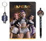 Blue Sky Studios Set de Regalo KPop Demon Hunters con Cuaderno, Bolígrafo y Llavero