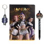 Blue Sky Studios Set de Regalo KPop Demon Hunters con Cuaderno, Bolígrafo y Llavero