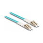 DeLOCK Cable de fibra óptica LC Duplex a LC Duplex Multimodo OM3 con armadura metálica 2 m