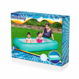 Bestway Piscina Hinchable Infantil con Suelo Acolchado 104x25 cm Azul