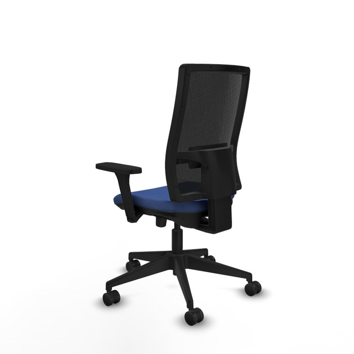 PIQUERAS Y CRESPO Silla de oficina Horna con mecanismo Sincro/Traslack Azul marino