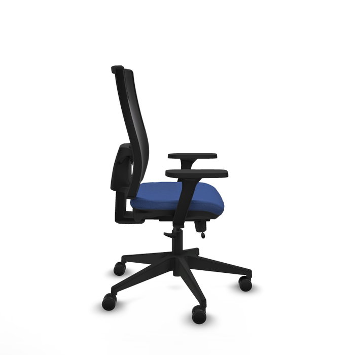 PIQUERAS Y CRESPO Silla de oficina Horna con mecanismo Sincro/Traslack Azul marino