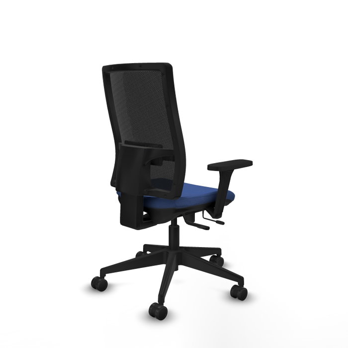 PIQUERAS Y CRESPO Silla de oficina Horna con mecanismo Sincro/Traslack Azul marino
