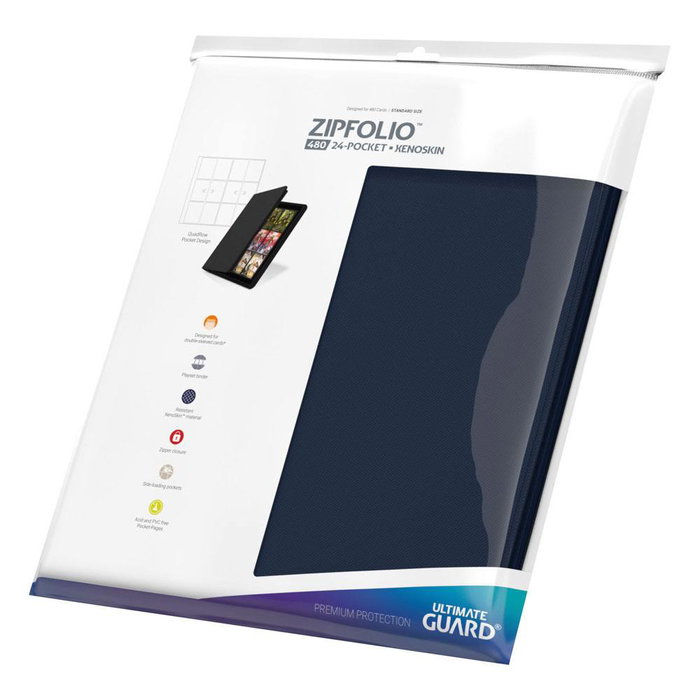 Ultimate Guard Zipfolio 480 24-Pocket Xenoskin - Blue Ultimate Guard Zipfolio 480 24-Pocket Xenoskin - Blue