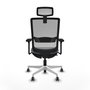 PIQUERAS Y CRESPO Silla de oficina Haches Gris con Mecanismo Sincro/Traslack