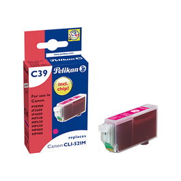 Pelikan Cartucho de Tinta Compatible Canon C39 CLI521 Magenta