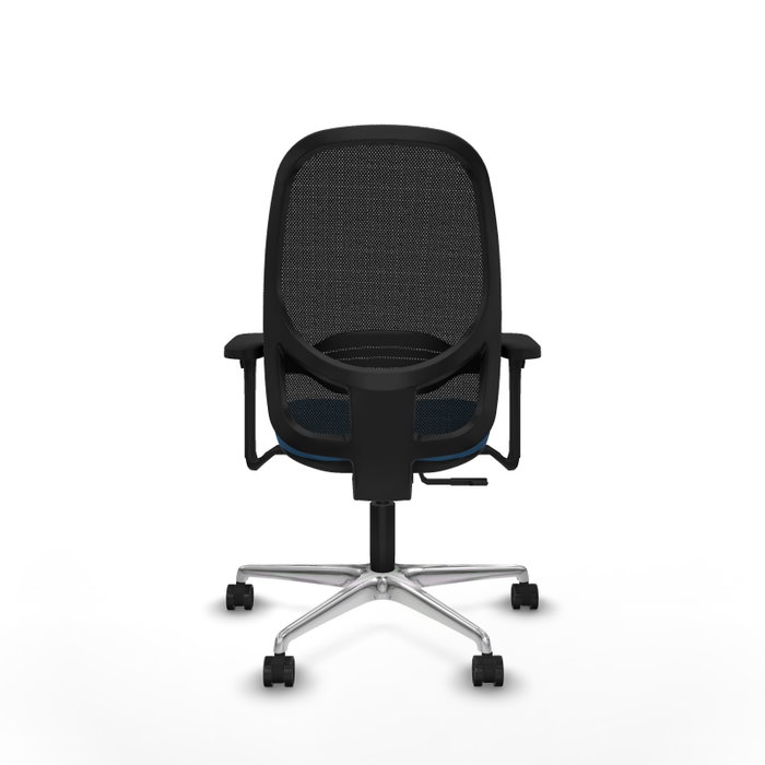 PIQUERAS Y CRESPO Silla de oficina Cilanco con mecanismo Sincro, Azul claro y Negro